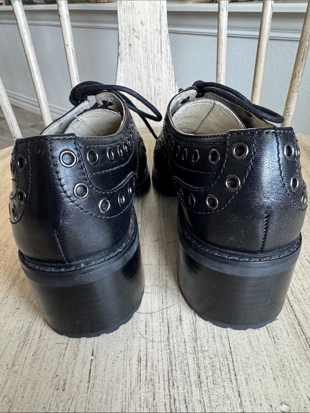 Michael Kors Edison Leather Lace-Up Brogues Oxfords - Picture 4 of 11